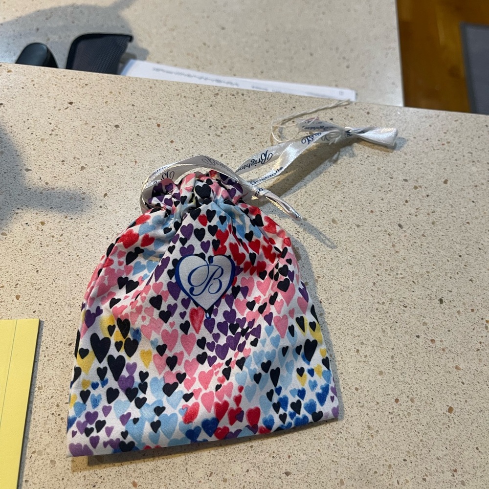 Brighton Multicolor Heart Pattern Pouch